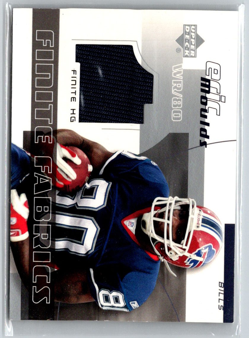 2004 Upper Deck Finite #FF-EM Eric Moulds Finite Fabrics G23
