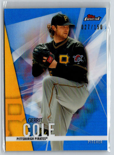 2017 Finest #74 Gerrit Cole Blue Refractor #/150 G23