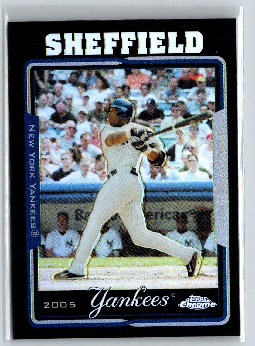 2005 Topps Chrome #40 Gary Sheffield Black Refractors #/225 G23