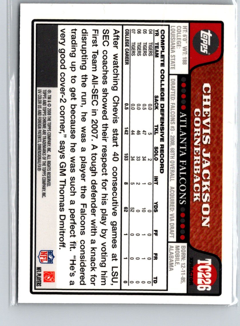 2008 Topps Chrome #TC226 Chevis Jackson Xfractors G24