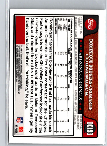 2008 Topps Chrome #TC193 Dominique Rodgers-Cromartie Xfractors G24