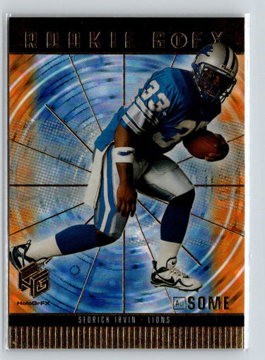 1999 Upper Deck HoloGrFX #87 Sedrick Irvin AuSome G25