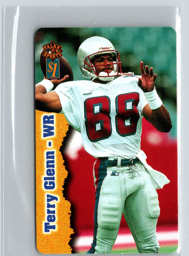 1997 Score Board Talk N' Sports #9 Terry Glenn Phone Cards $1 G26