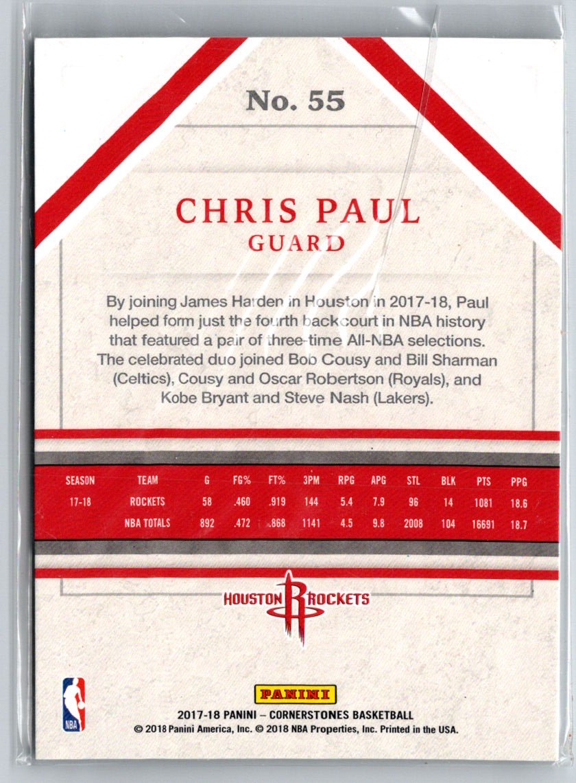 2017-18 Panini Cornerstones #55 Chris Paul Crystal #/89 G27