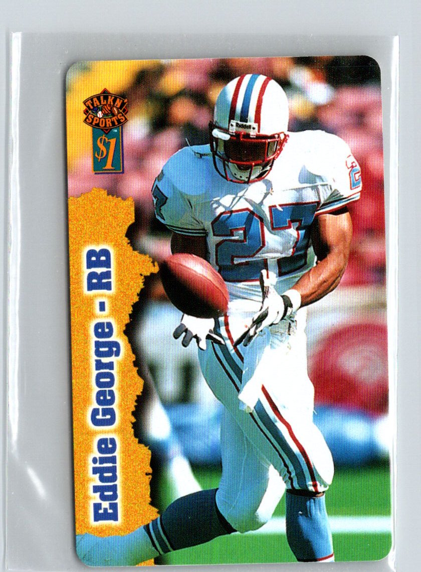 1997 Score Board Talk N' Sports #8 Eddie George Phone Cards $1 G27