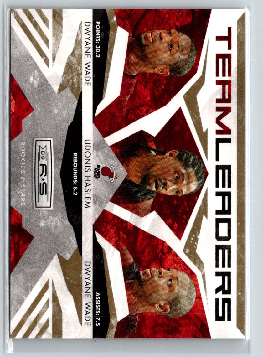 2009-10 Rookies & Stars #15 Dwyane Wade Udonis Haslem Team Gold #/500 G27
