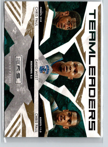 2009-10 Rookies & Stars #19 Chris Paul / David West Team Leaders Gold #/500 G27