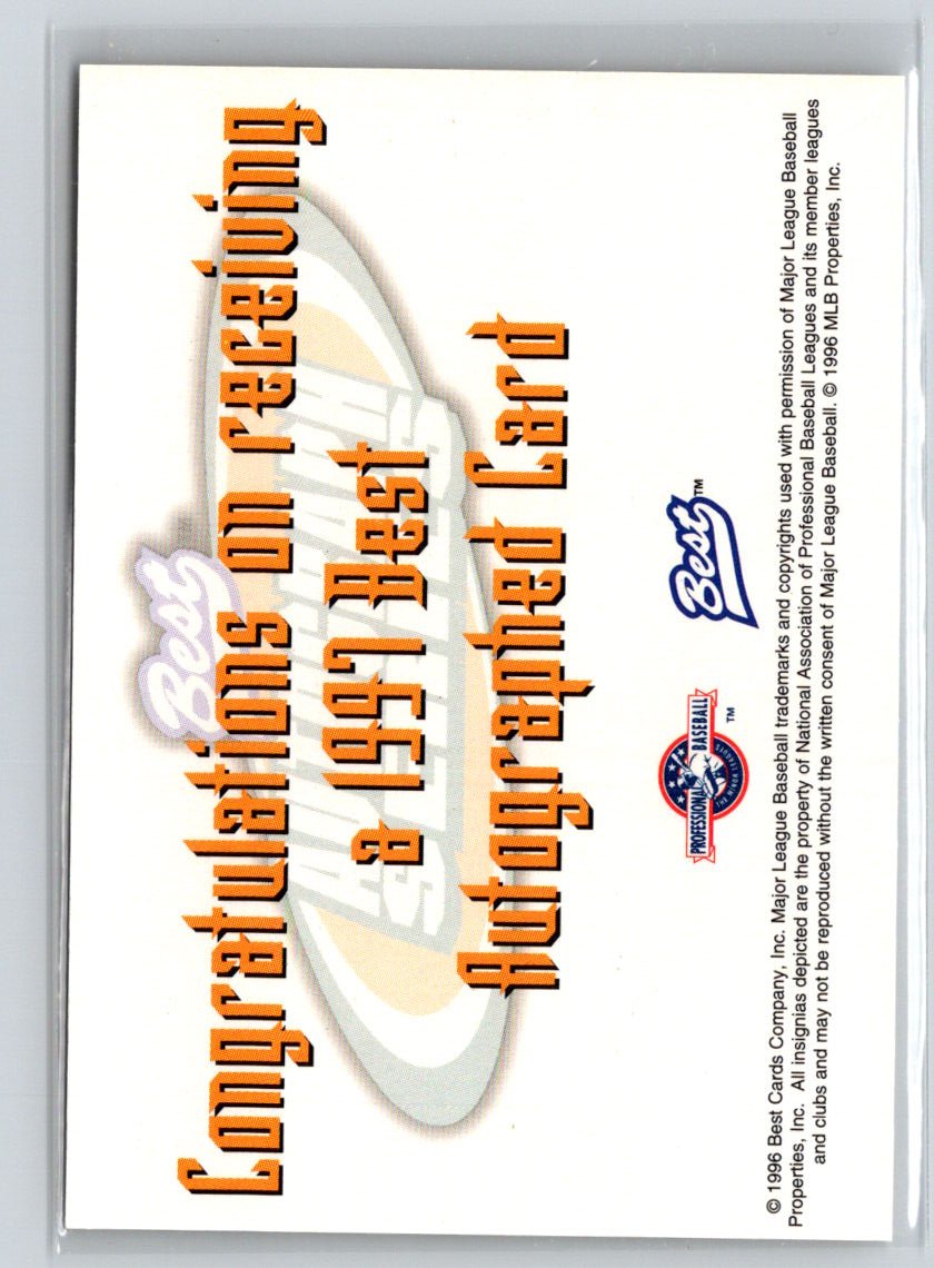 1997 Best #NNO Randy Winn Autographs Autograph Series G28
