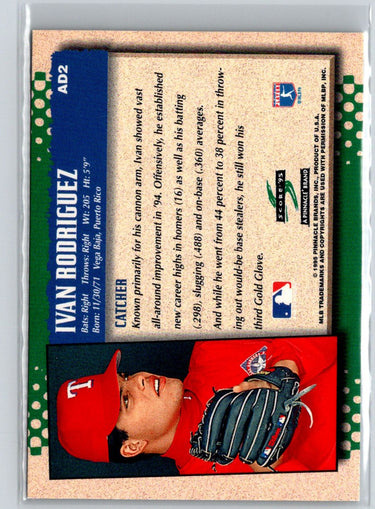 1995 Score #AD2 Ivan Rodriguez Print Ad Contest Exchange G28
