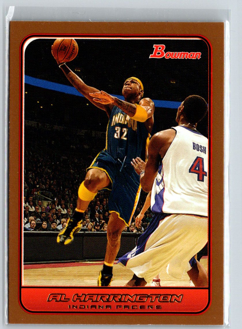 2006-07 Bowman #13 Al Harrington Bronze #/50 G28