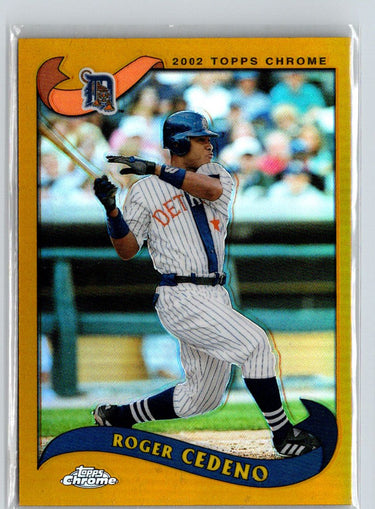 2002 Topps Chrome #224 Roger Cedeno Gold Refractors G29
