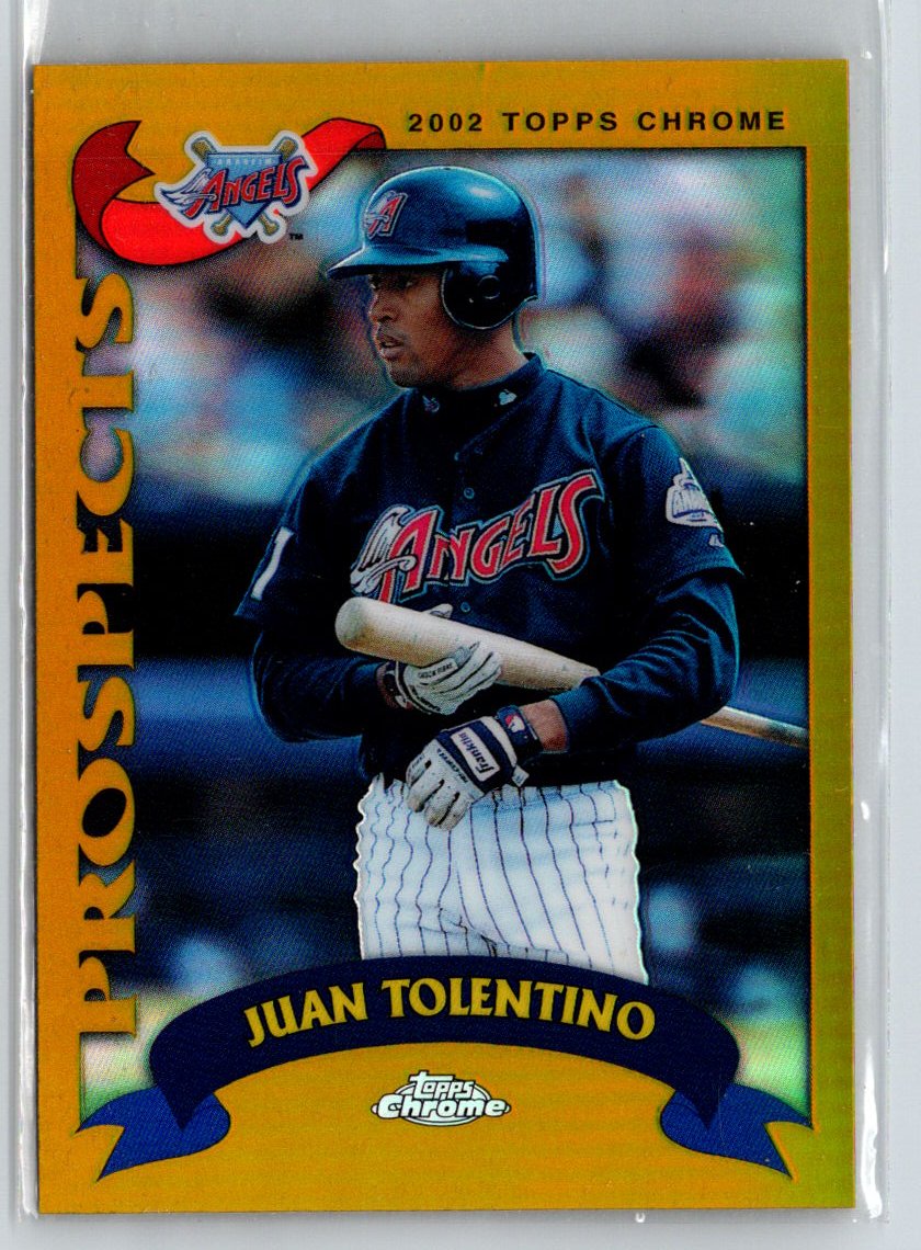 2002 Topps Chrome #318 Juan Tolentino Gold Refractors G29