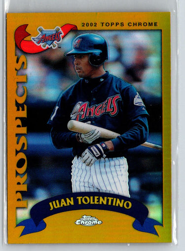 2002 Topps Chrome #318 Juan Tolentino Gold Refractors G29