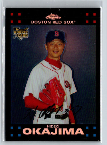 2007 Topps Chrome #297 Hideki Okajima Refractors G31