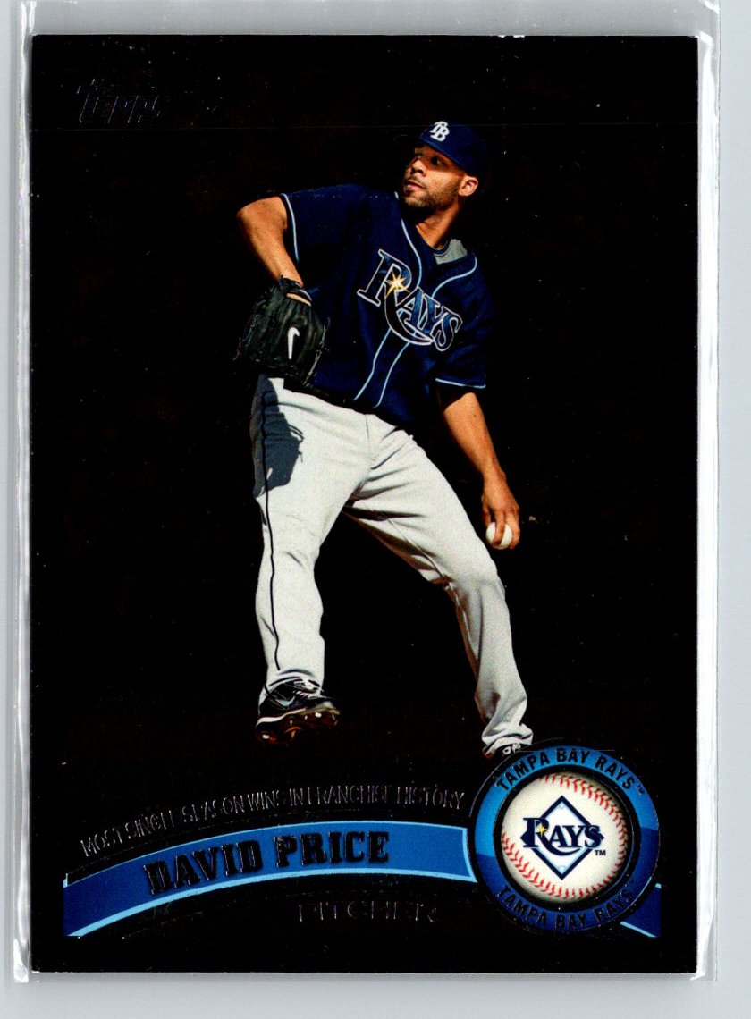 2011 Topps #328 David Price Black Border G31