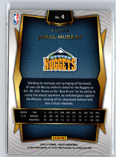2016-17 Panini Select #4 Jamal Murray G31