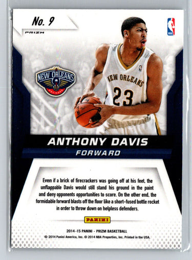2014-15 Panini Prizm #9 Anthony Davis Fireworks Silver G31