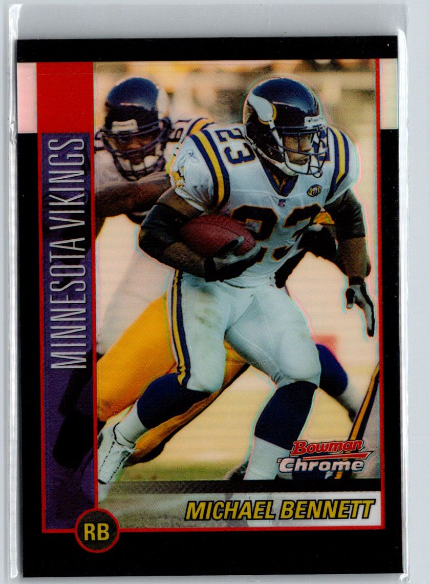 2002 Bowman Chrome #104 Michael Bennett Refractors #/500 G32