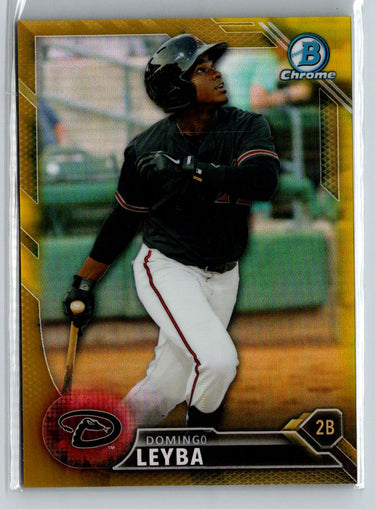 2016 Bowman #BCP3 Domingo Leyba Chrome Prospects Gold Refractor #/50 G33