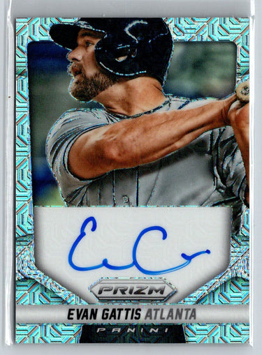 2014 Panini Prizm #EG Evan Gattis Autographs Prizms Mojo #/75 G33