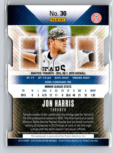 2015  Extra Edition #17 James Kaprielian Orange Status Die Cut #/10 G33