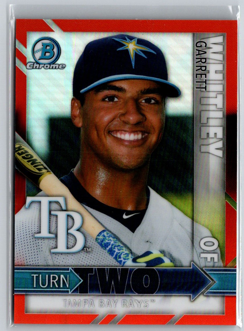 2016 Bowman Willy Adames / Garrett Whitley Chrome Turn Two Orange #/25 G34