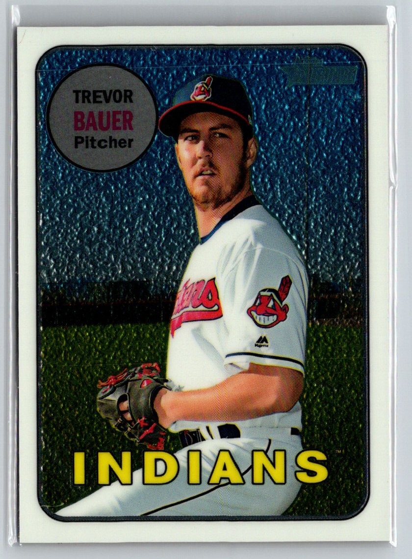2018 Topps Heritage #THC-267 Trevor Bauer Chrome #/999 G34