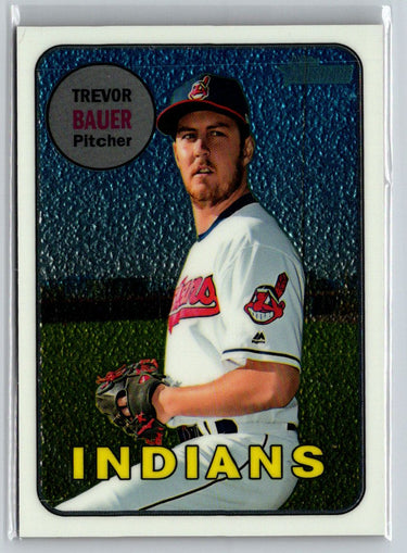 2018 Topps Heritage #THC-267 Trevor Bauer Chrome #/999 G34