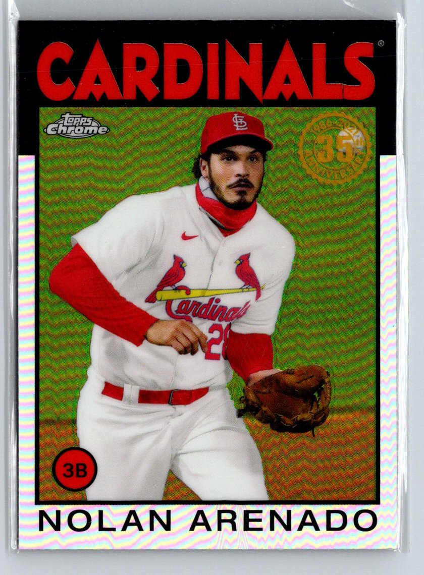 2021 Topps Chrome #86BC-5 Nolan Arenado 1986 Topps Baseball 35th Anniversary G34