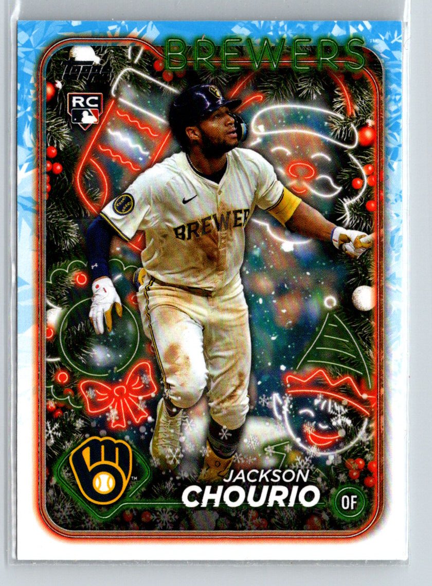 2024 Topps Holiday #H119 Jackson Chourio G34