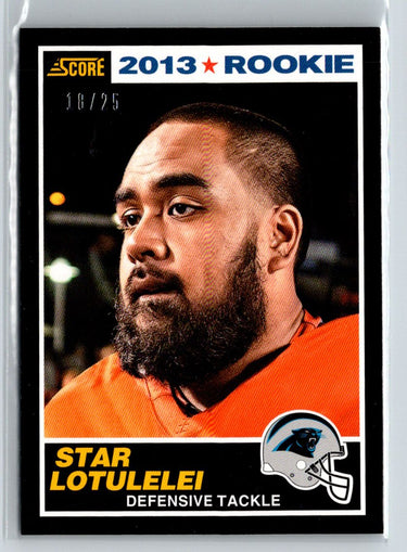 2013 Score #424 Star Lotulelei Black #/25 G35