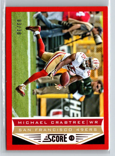 2013 Score #187 Michael Crabtree Red Zone #/30 G35