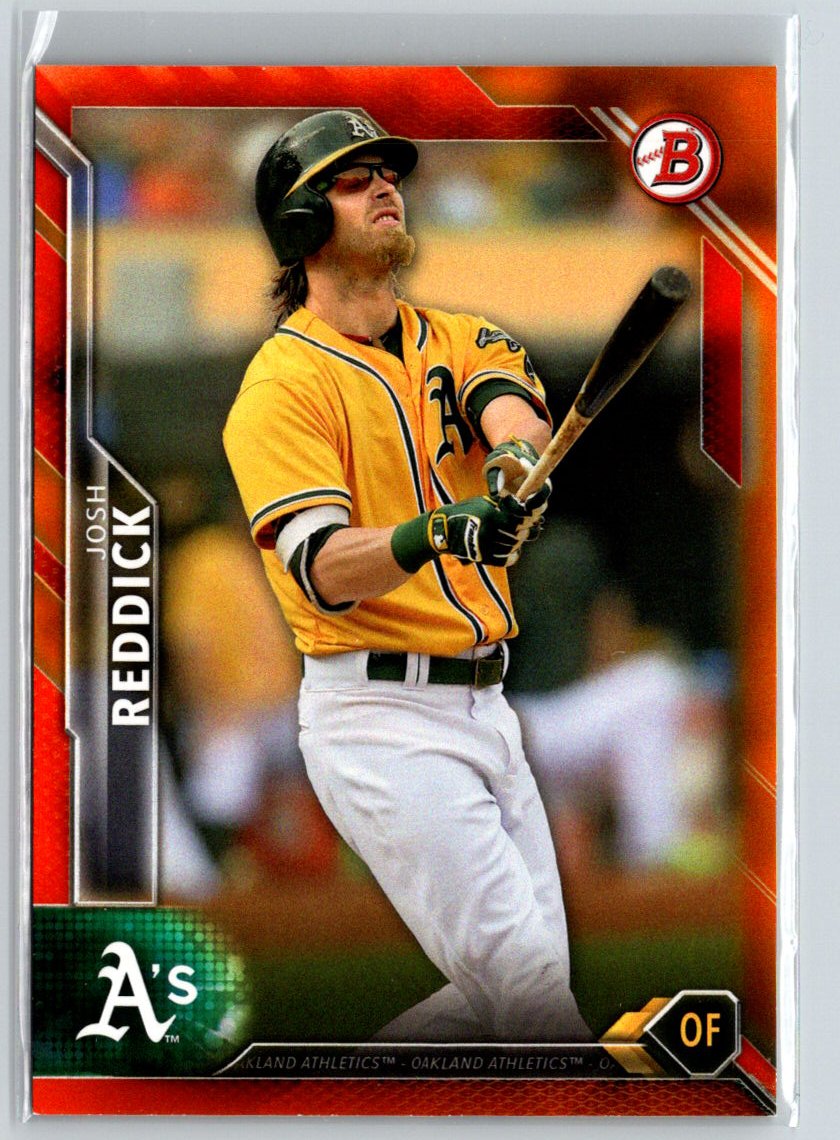 2016 Bowman #109 Josh Reddick Orange #/25 G35