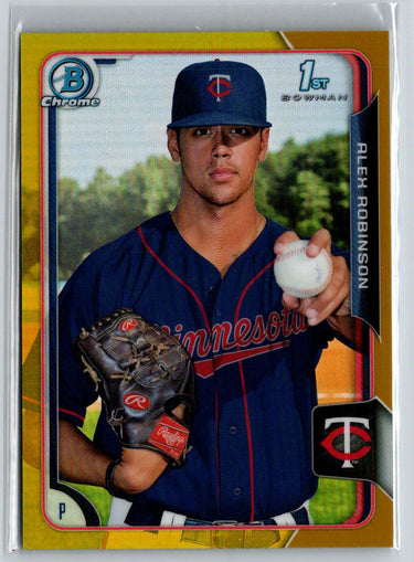 2015 Bowman Draft #198 Alex Robinson Chrome Gold Refractors #/50 G35