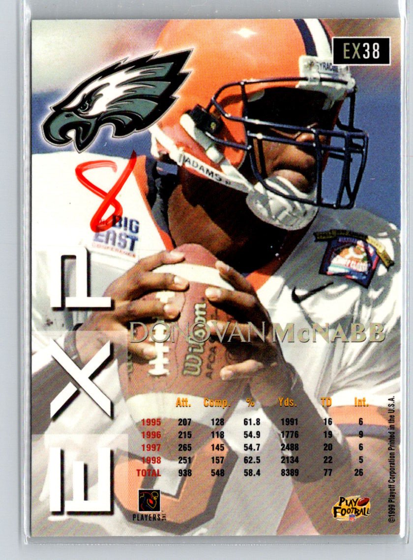 1999 Playoff Prestige EXP #EX38 Donovan McNabb G36