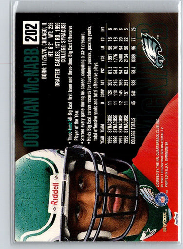 1999 SkyBox Dominion #202 Donovan McNabb G36