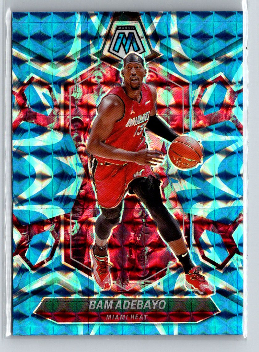 2023-24 Panini Mosaic #26 Bam Adebayo Reactive Blue G36