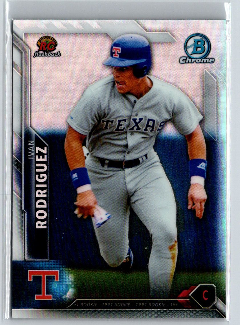 2016 Bowman - Rookie Recollections Refractors #RR-IR Ivan Rodriguez G37