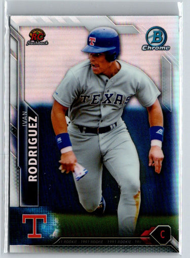 2016 Bowman - Rookie Recollections Refractors #RR-IR Ivan Rodriguez G37