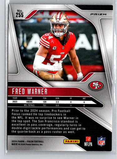 2024 Panini Prizm #255 Fred Warner Disco G37