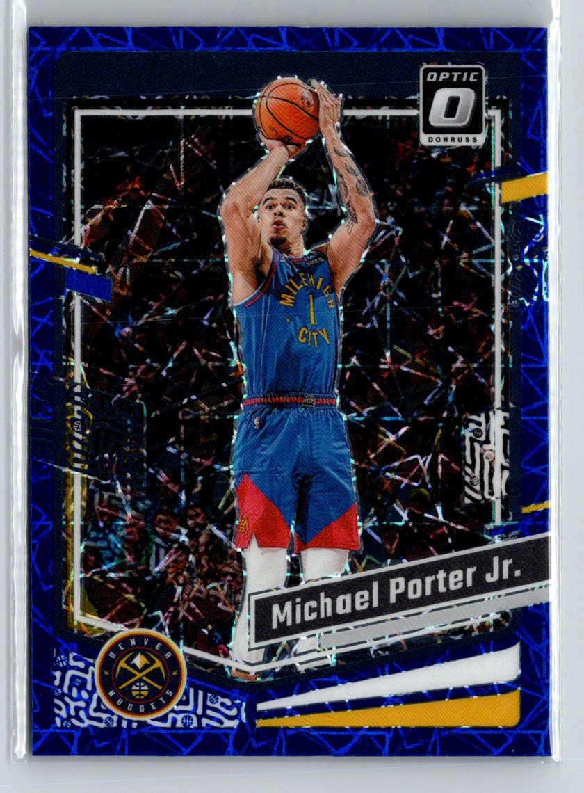 2023-24 Donruss Optic #102 Michael Porter Jr. Blue Velocity G38