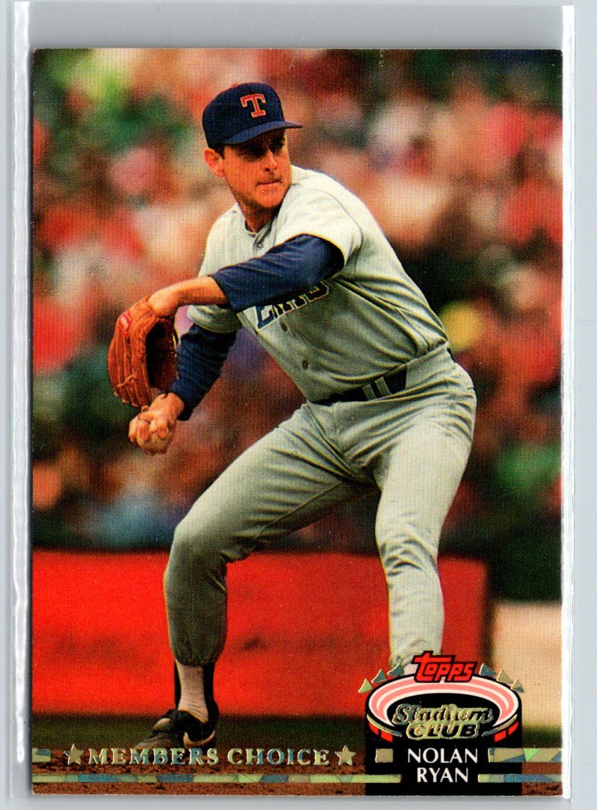 1992 Stadium Club #605 Nolan Ryan G38