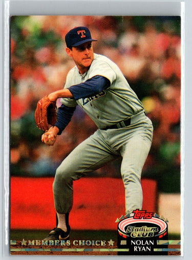 1992 Stadium Club #605 Nolan Ryan G38