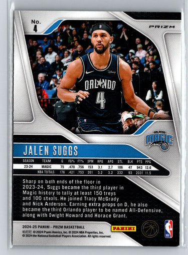 2024-25 Panini Prizm #4 Jalen Suggs Prizms Green Wave G38