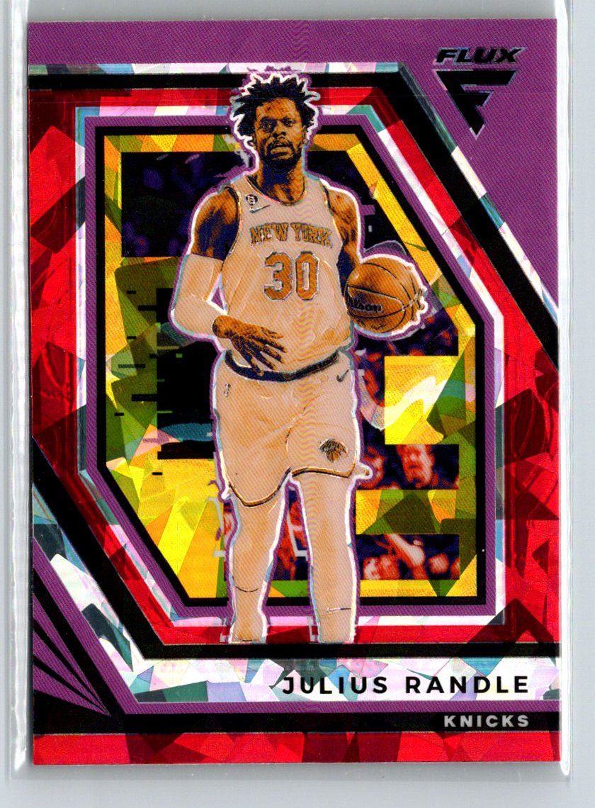 2022-23 Panini Flux #77 Julius Randle Red Cracked Ice G38