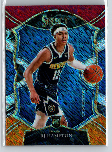 2020-21 Panini Select #84 RJ Hampton Red White Orange Shimmer G38