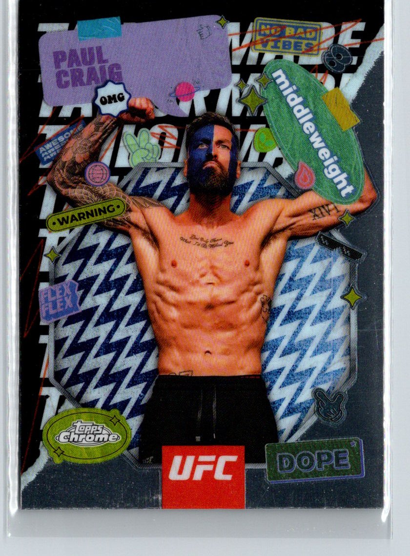 2025 Topps Chrome UFC #TRM-6 Paul Craig Tailor Made G39