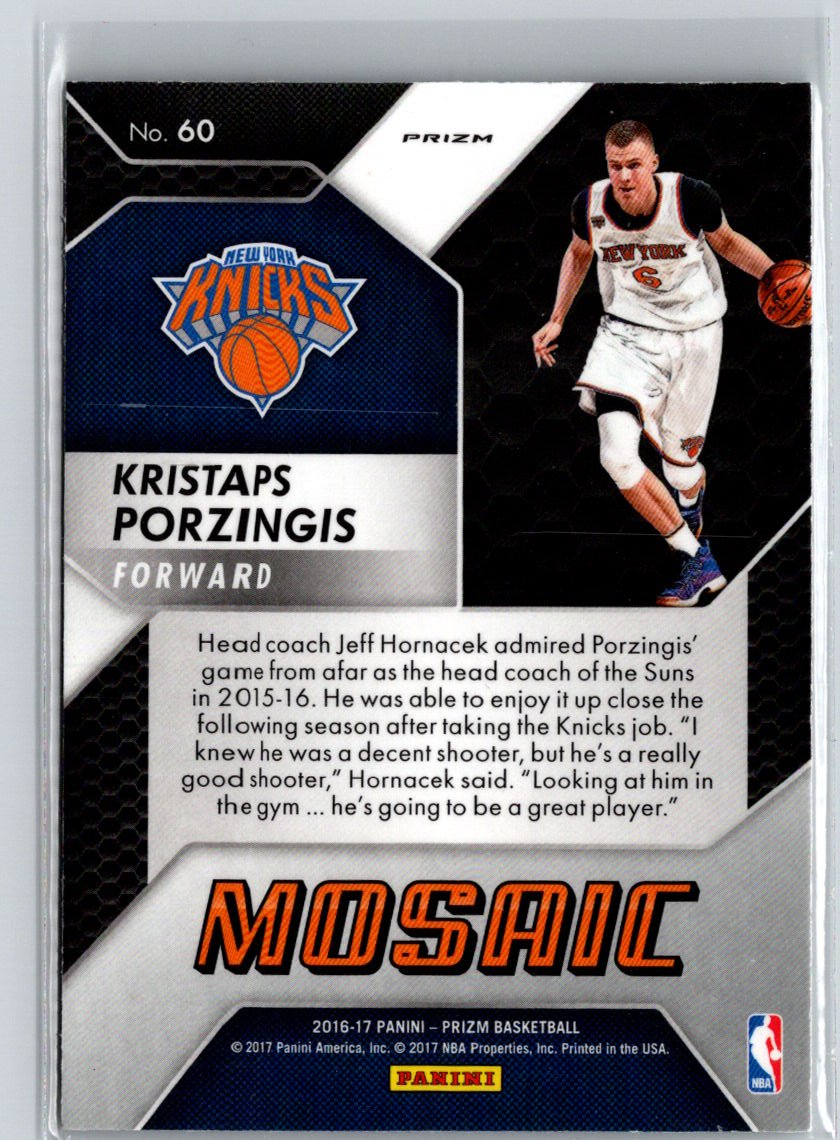 2016-17 Panini Mosaic Prizm #60 Kristaps Porzingis G40