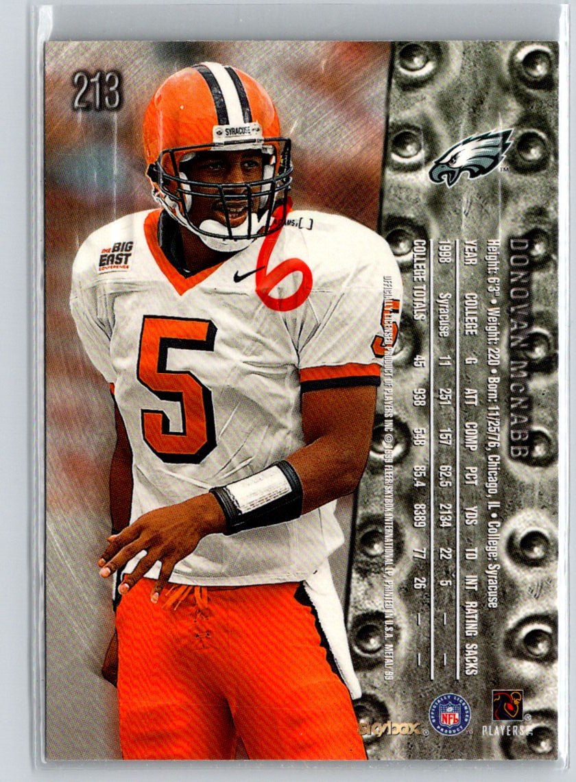1999 SkyBox Metal Universe #213 Donovan McNabb G40