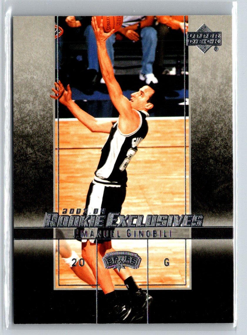 2003-04 Upper Deck Rookie Exclusives #38 Manu Ginobili G40